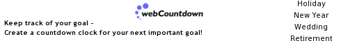 Start your own webCountdown